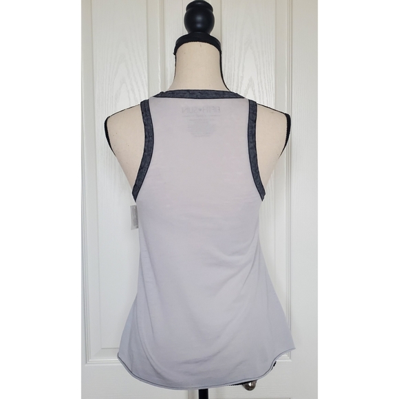 NWT Weekends Coffee and Dogs Tank Top Women's Size XS Grey - Picture 3 of 9